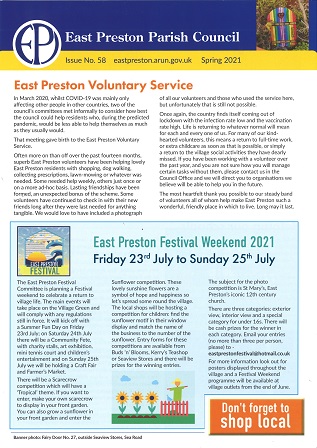 East Preston Parish Council Newsletter No 58 - Spring 2021
