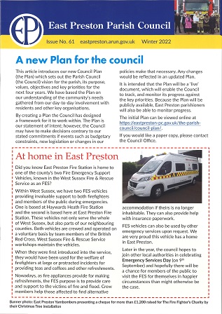 East Preston Parish Council Newsletter No 61 - Winter 2022