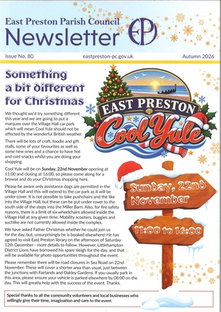 East Preston Parish Council Newsletter Autumn 2026 front cover