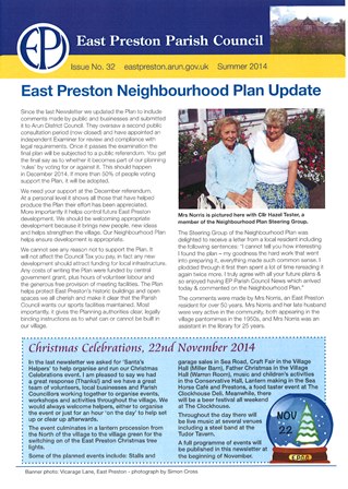 East Preston Parish Council Newsletter No 32 - Summer 2014