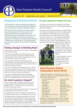 East Preston Parish Council Newsletter No 36 - Summer 2015