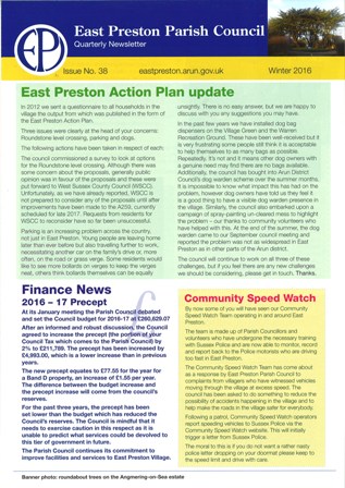 East Preston Parish Council Newsletter No 38 - Winter  2016