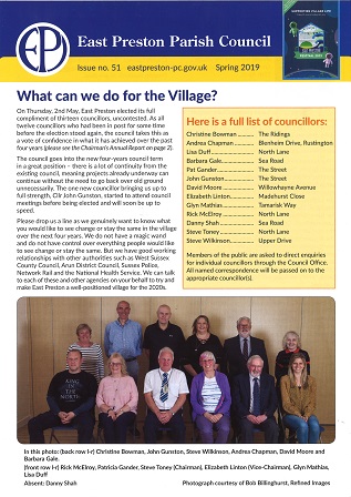 Spring 2019 newsletter front cover