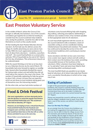 East Preston Parish Council Newsletter No 55 - Summer 2020