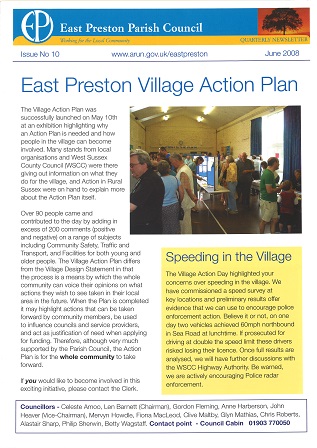 East Preston Parish Council Newsletter No 10 - June 2008